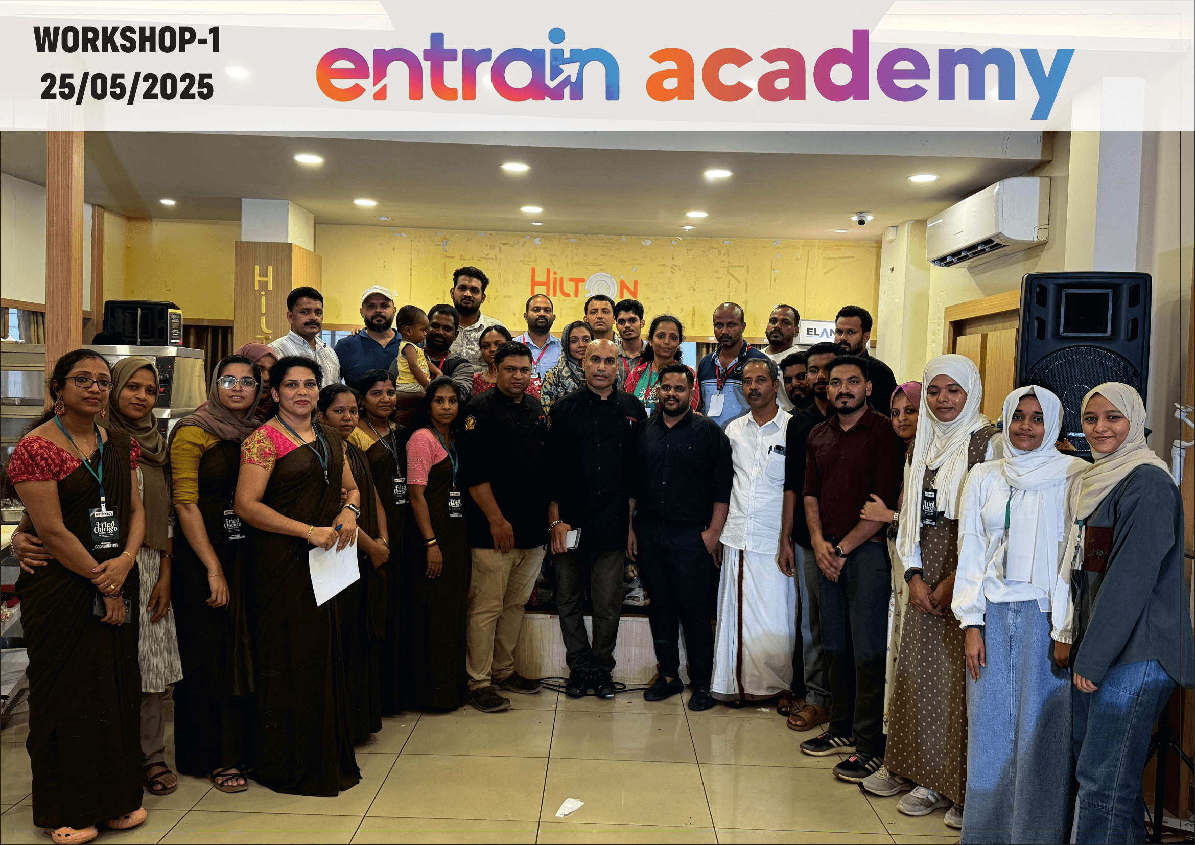 Participants gathered for Entrain Academy Workshop 1