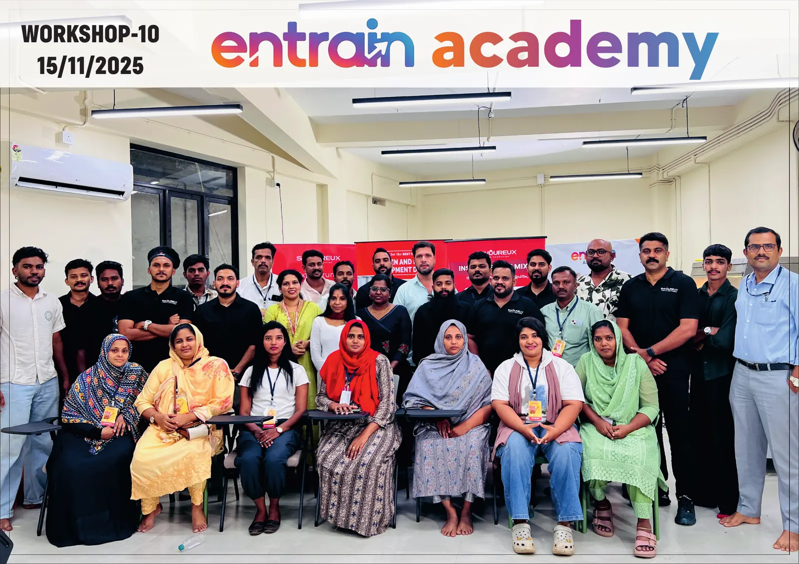 Entrain Academy workshop participants and mentors