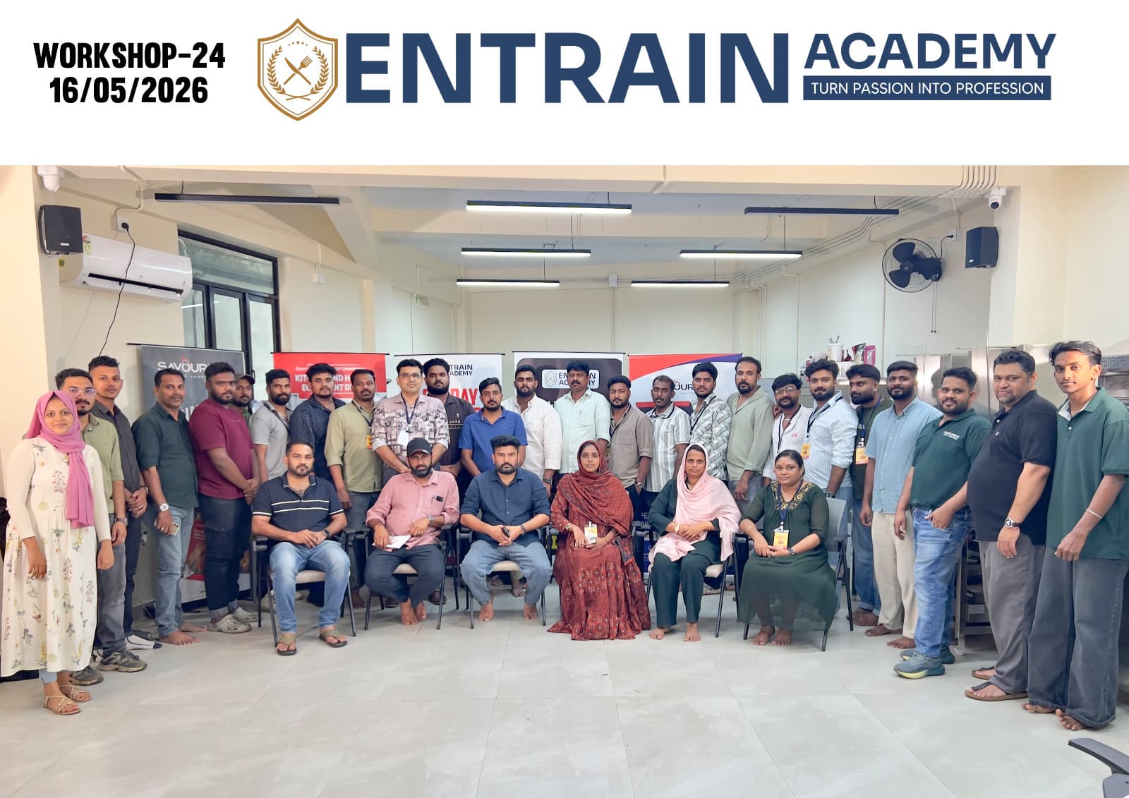 Culinary workshop participants with their instructors