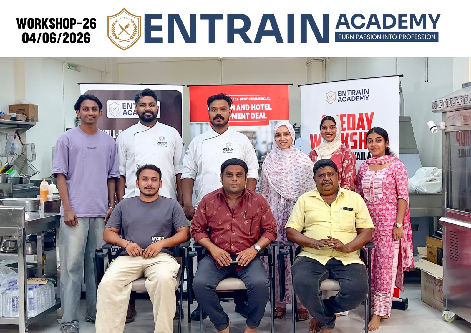 Participants gathered for Entrain Academy Workshop 26