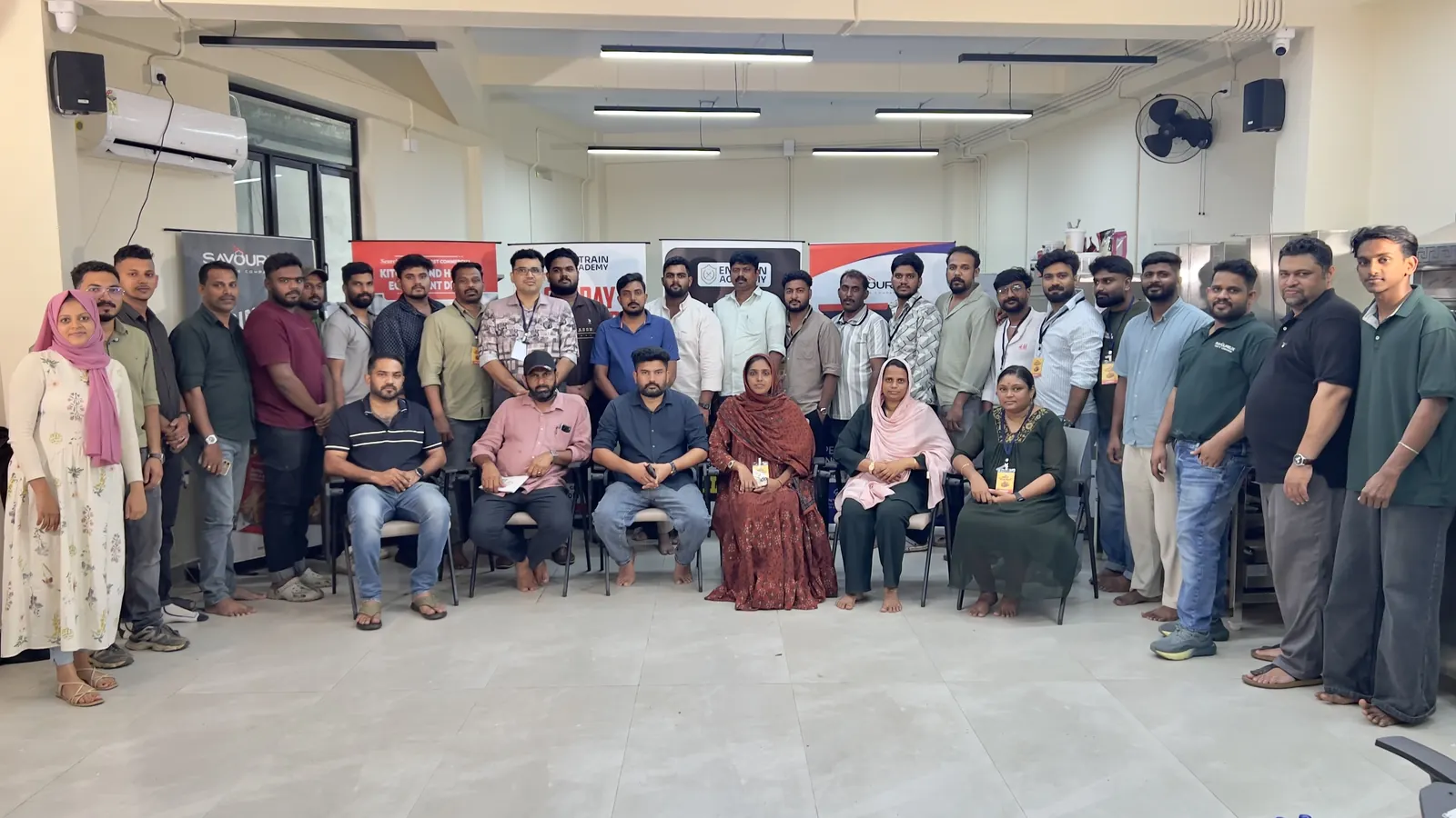Culinary workshop participants with their instructors
